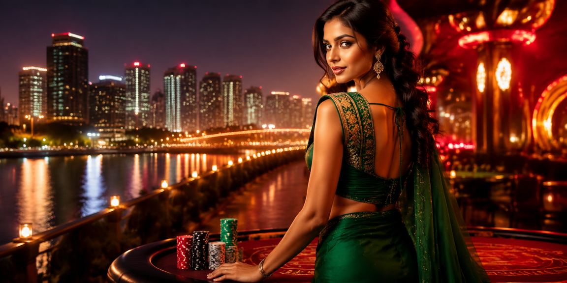 Indian woman using mobile for online gaming